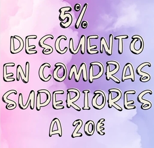 5% de descuento en compras superiores a 20€