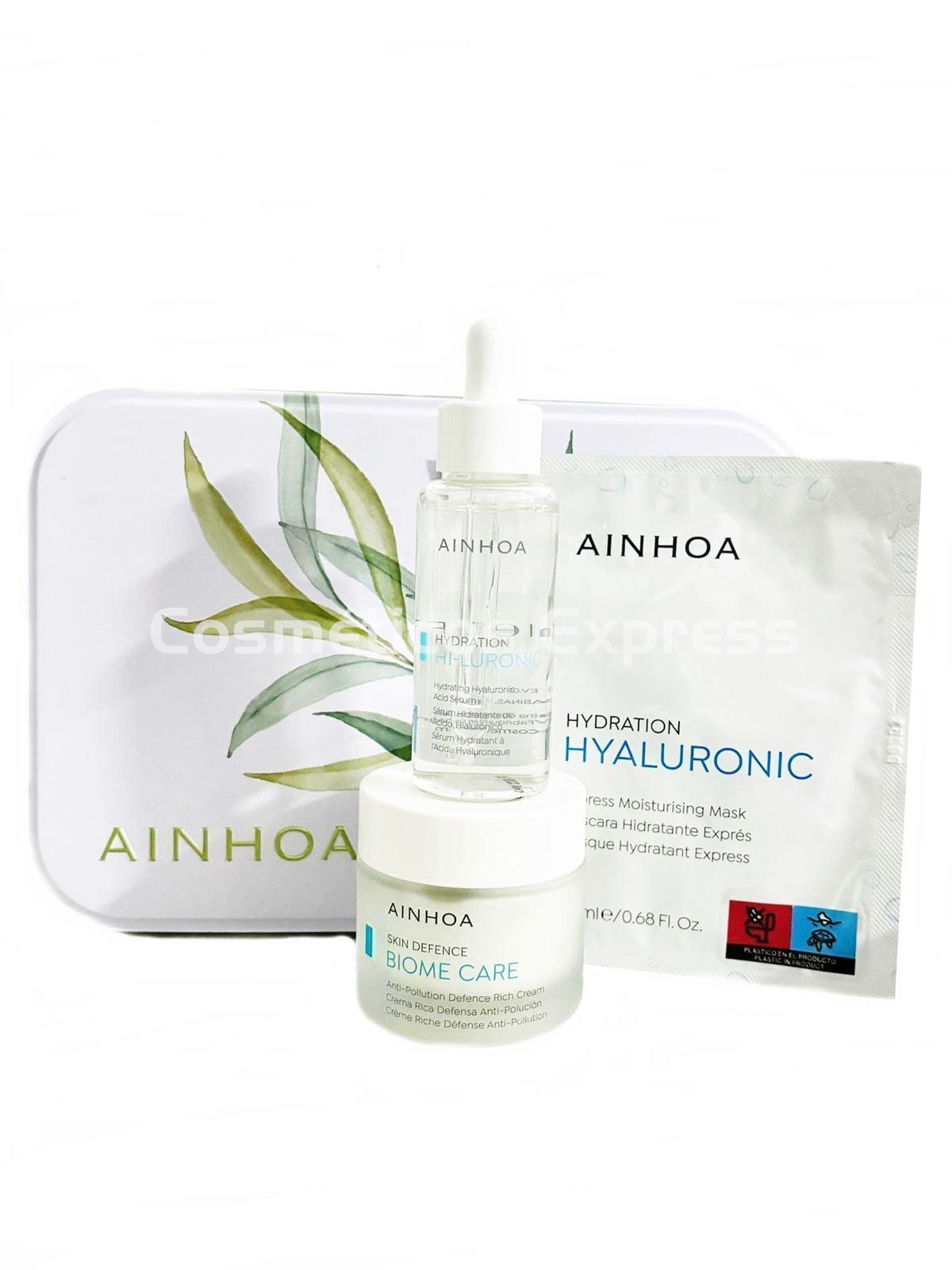 Ainhoa Cosmetics Pack Antipolución Crema RICH Biome Care y Sérum Hi-Luronic - Imagen 1