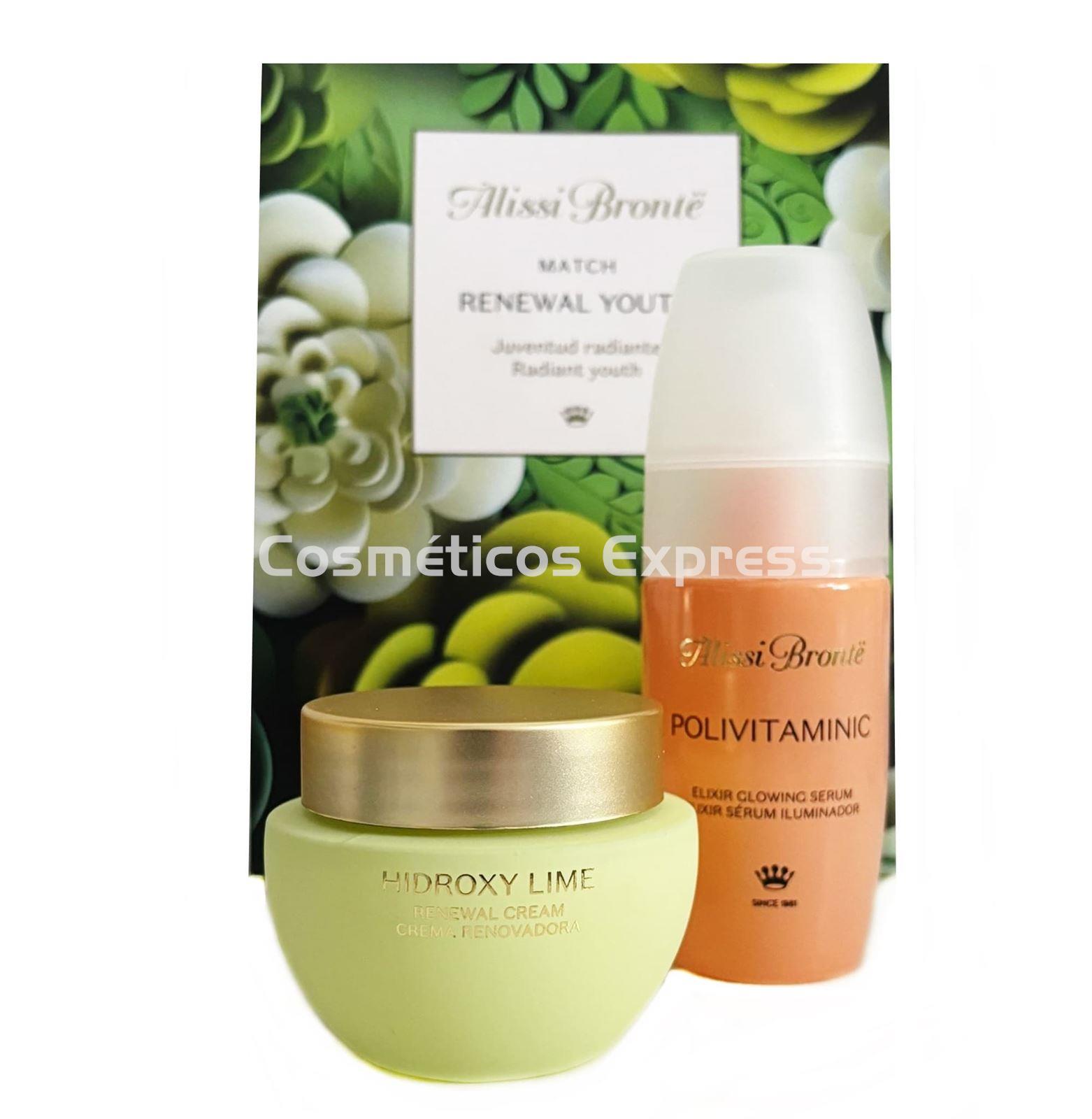 Alissi Bronte Pack Renewal Youth Elixir Polivitaminic y Crema Hidroxy Lime - Imagen 1