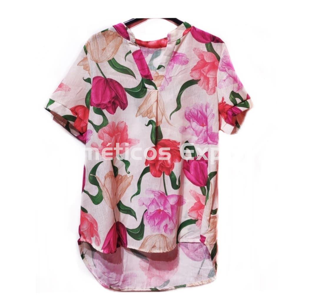 Camisa Lina Floral - Imagen 1