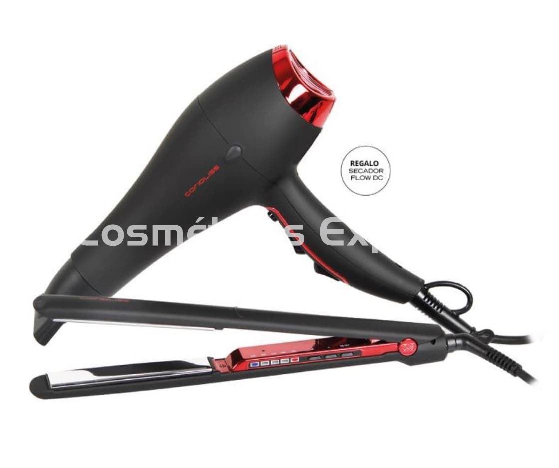 Corioliss Pack Plancha C3 Black Red + Secador Flow DC - Imagen 1