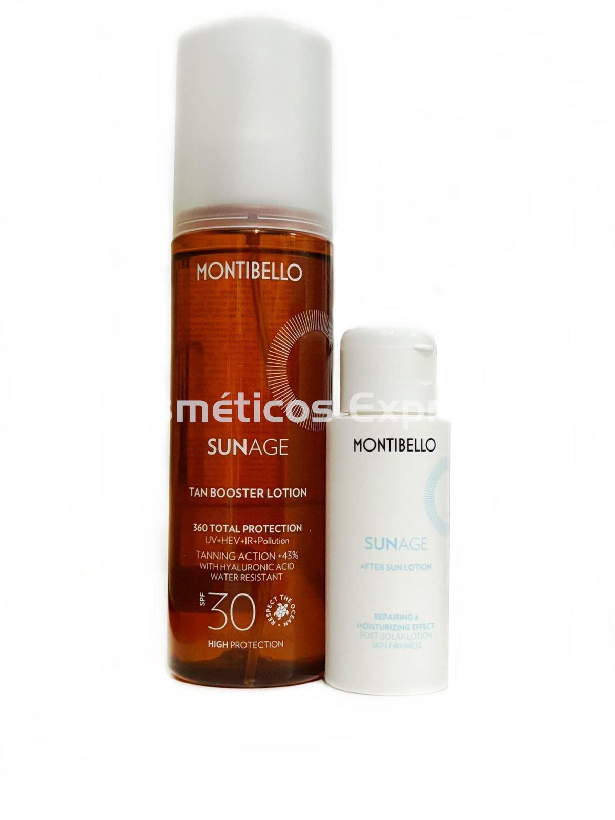 Montibello Potenciador del Bronceado Tan booster Lotion SPF 30 Sun Age - Imagen 1